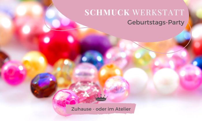 Kindergeburtstag Schmuck Workshop mit Perlen